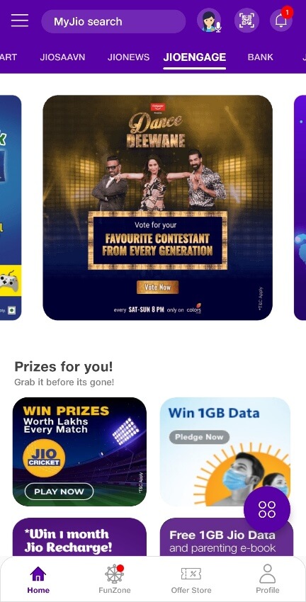 Dance Deewane 3 Vote With MyJio App