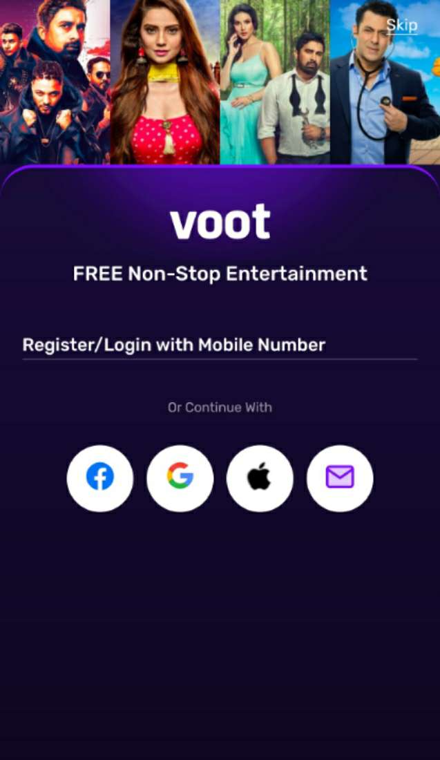 Voot-Login-Register